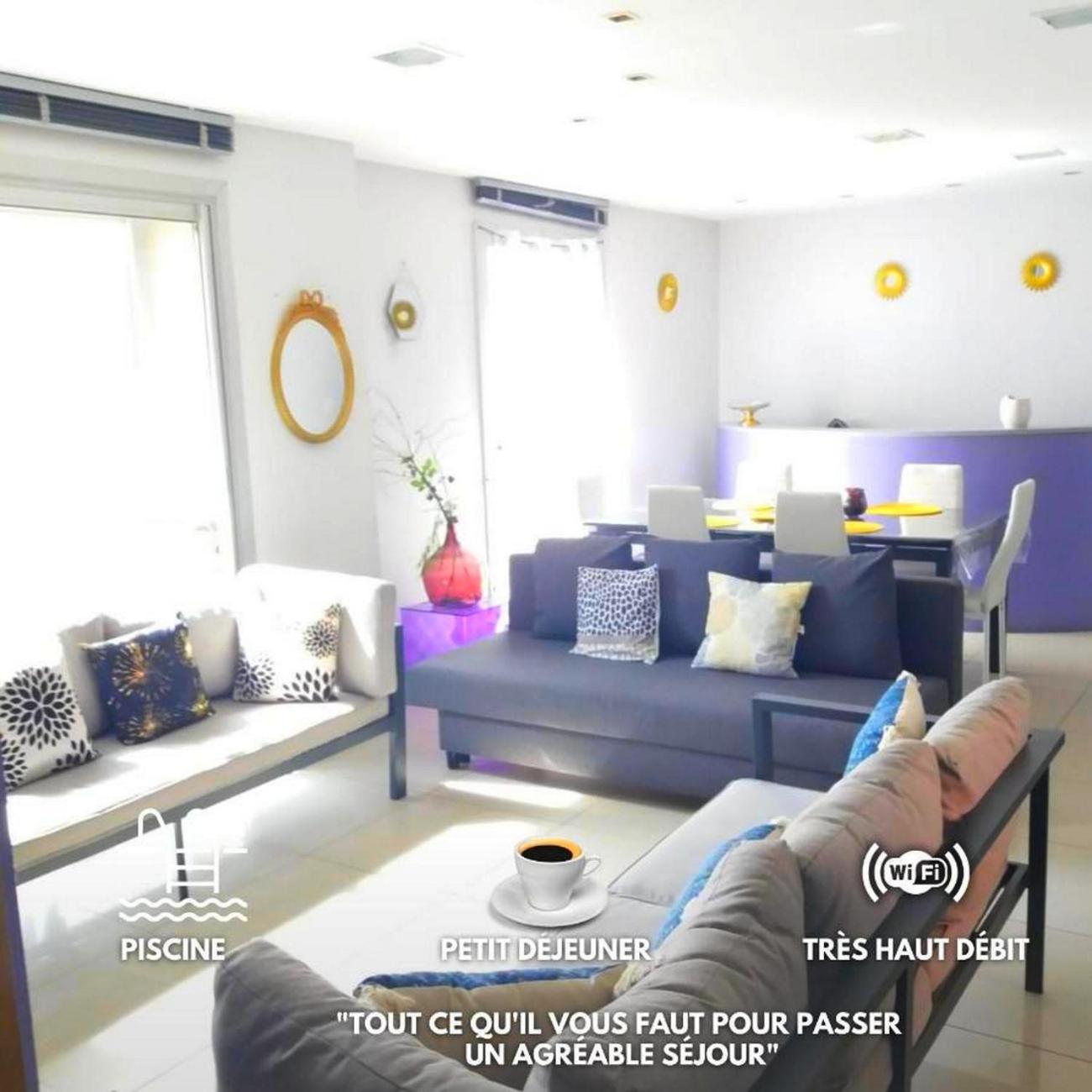 Sejour Perpignan Avec Petit-Dejeuner A La Demande Et Piscine A 20 Minutes De L'Espagne A Le Palace Climatise Ngoại thất bức ảnh
